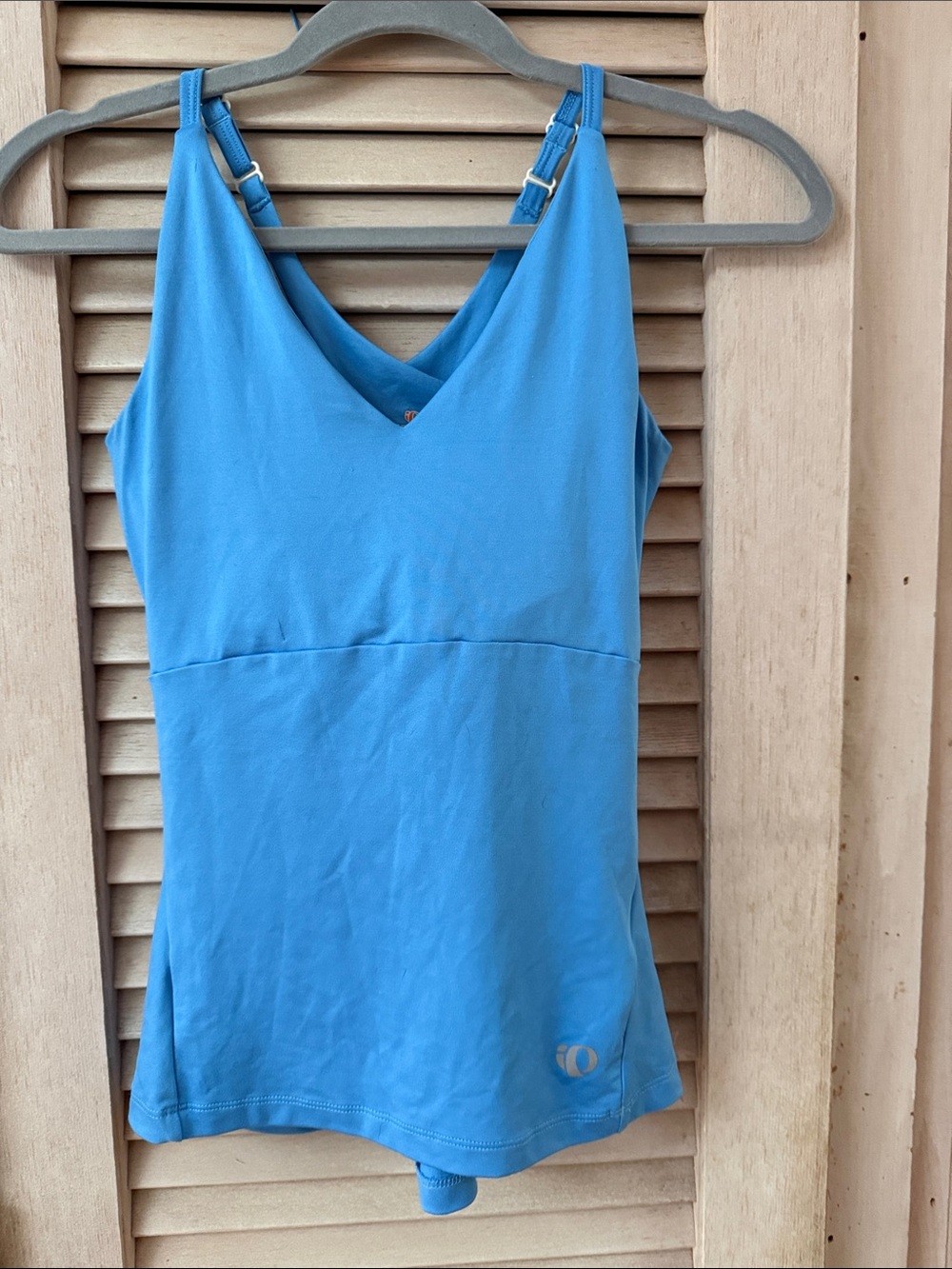 Women's Pearl Izumi Blue Athletic V-Neck Tank Top- Vintage 2010 Spring Season Sm